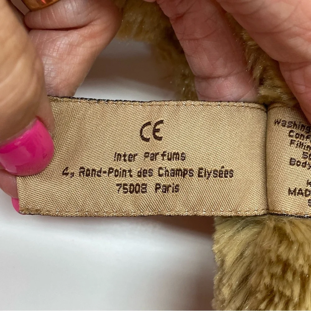 Burberry Brown Teddy Bear Plush 2008 on Bottom of Foot Fragrance Bear 12